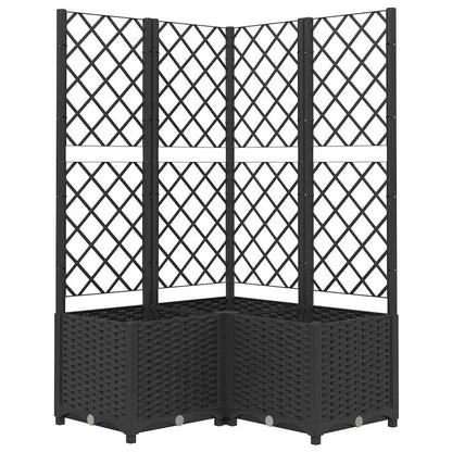 vidaXL Garden Planter | Black | Polypropylene | Large | Planters