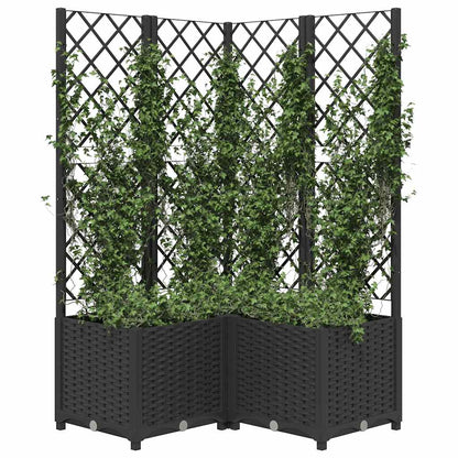 vidaXL Garden Planter | Black | Polypropylene | Large | Planters