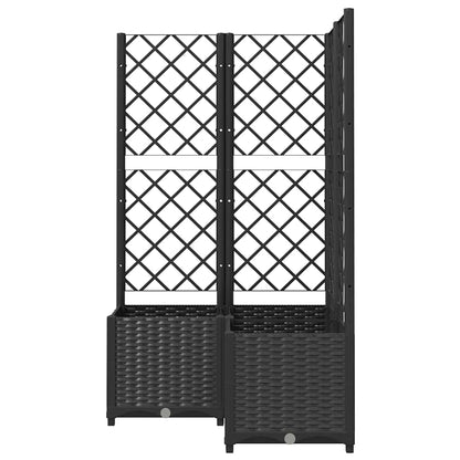 vidaXL Garden Planter | Black | Polypropylene | Large | Planters
