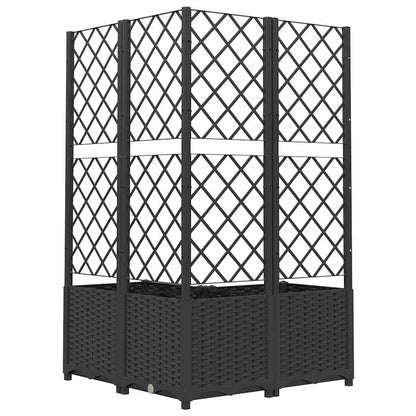 vidaXL Garden Planter | Black | Polypropylene | Large | Planters