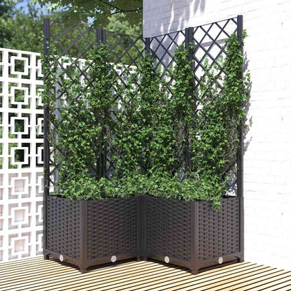 vidaXL Garden Planter | Black | Polypropylene | Large | Planters