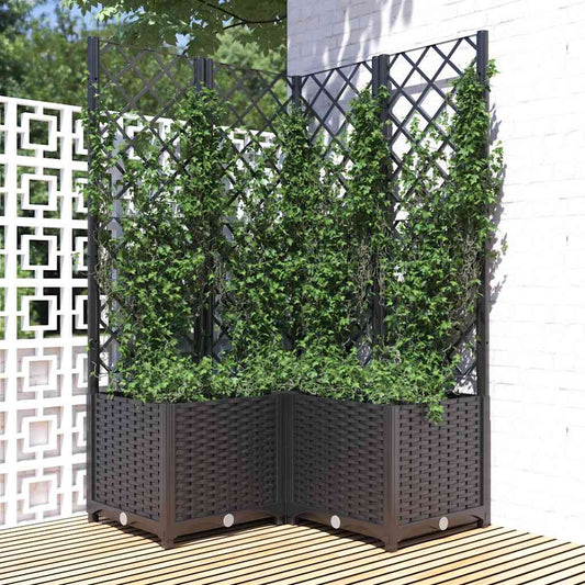 vidaXL Garden Planter | Black | Polypropylene | Large | Planters