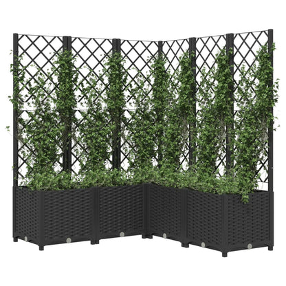 vidaXL Garden Planter | Black | Polypropylene | Large | Planters