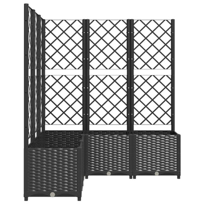 vidaXL Garden Planter | Black | Polypropylene | Large | Planters