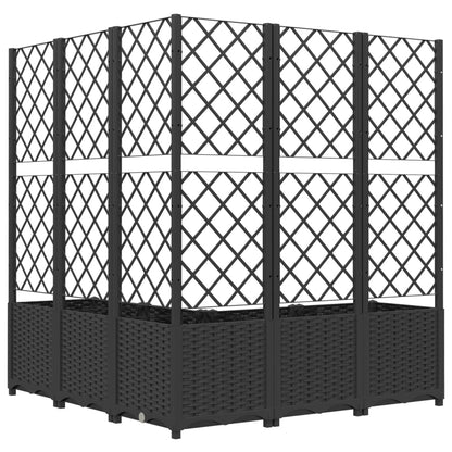 vidaXL Garden Planter | Black | Polypropylene | Large | Planters