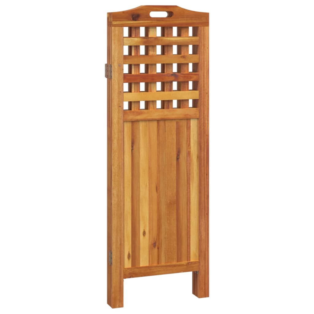 vidaXL 3-Panel Room Divider 121.5x2x115 cm Solid Wood Acacia
