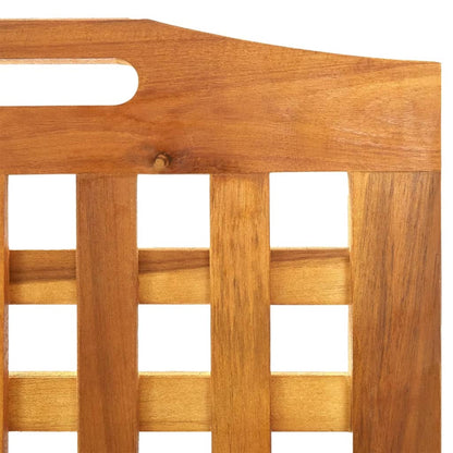 vidaXL 3-Panel Room Divider 121.5x2x180 cm Solid Wood Acacia