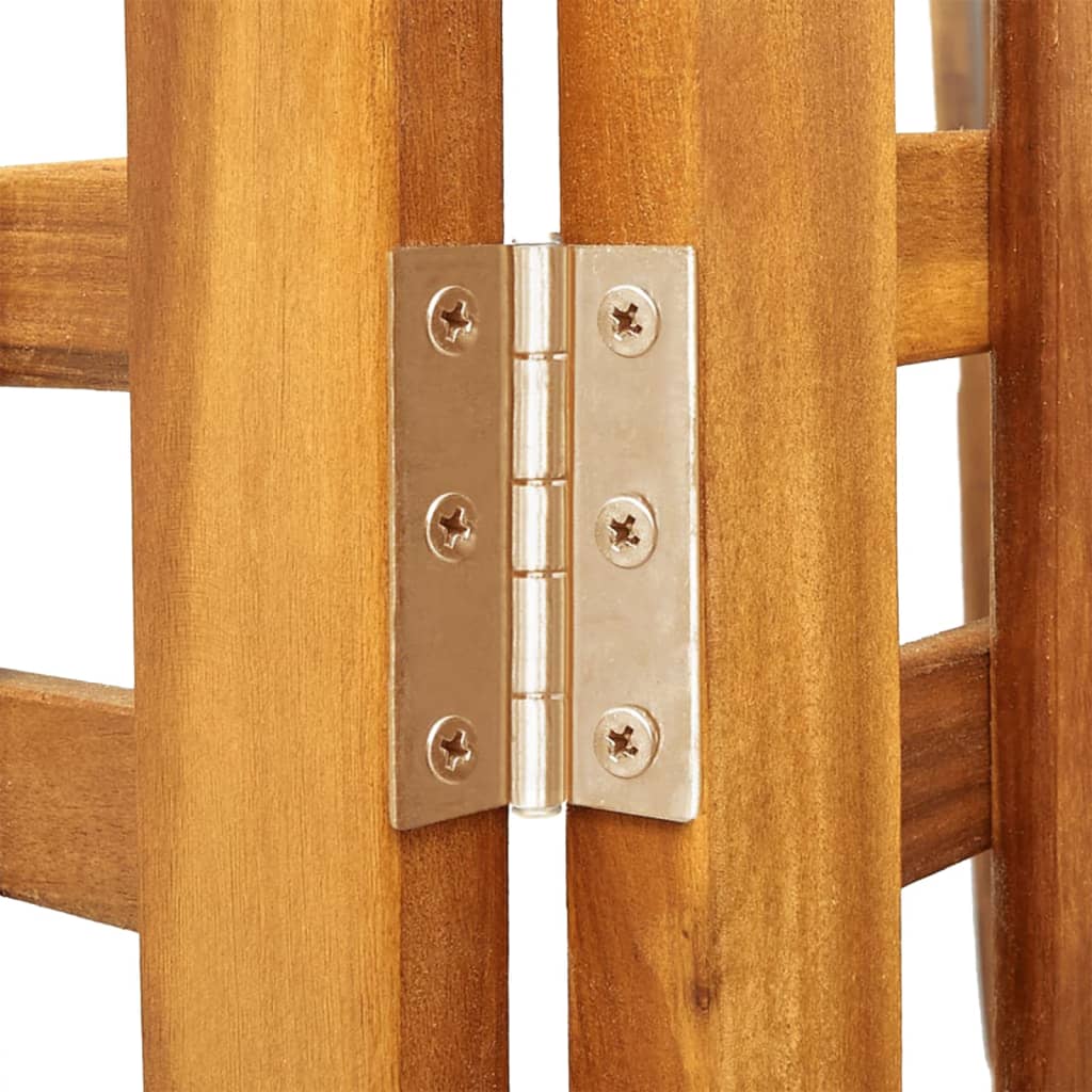 vidaXL 4-Panel Room Divider 162x2x115 cm Solid Wood Acacia