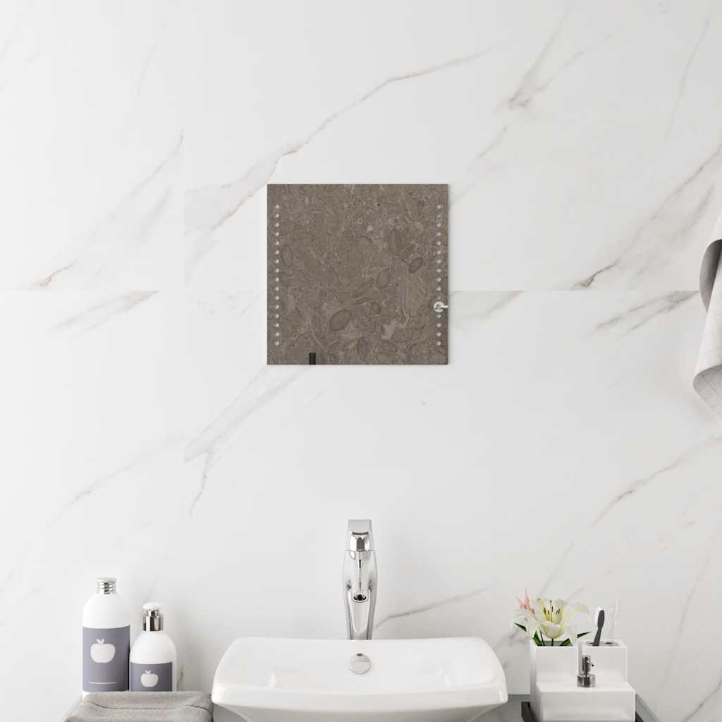 vidaXL LED Bathroom Mirror 30x30 cm