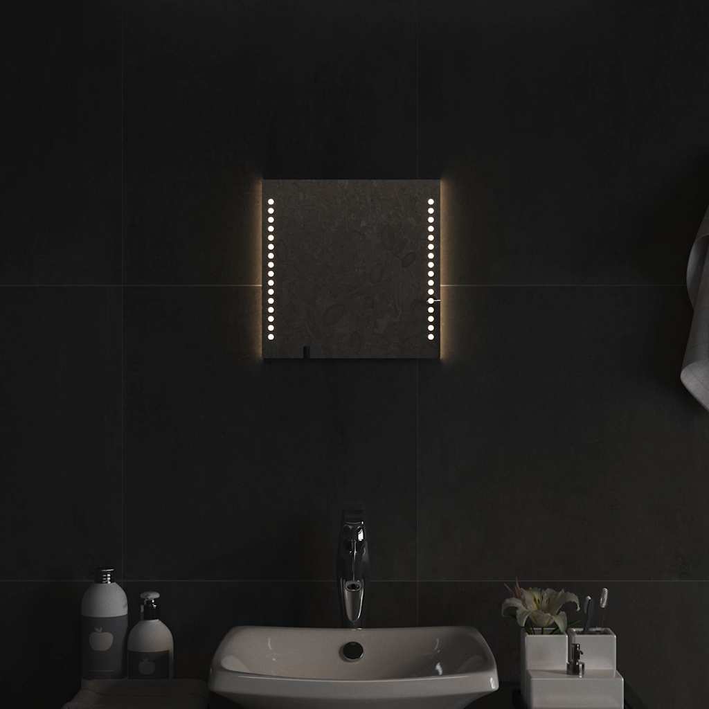 vidaXL LED Bathroom Mirror 30x30 cm