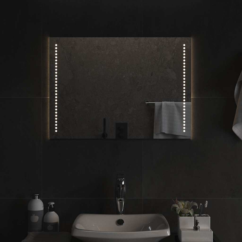 vidaXL LED Bathroom Mirror 70x50 cm