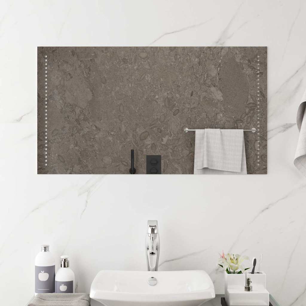 vidaXL LED Bathroom Mirror 90x50 cm