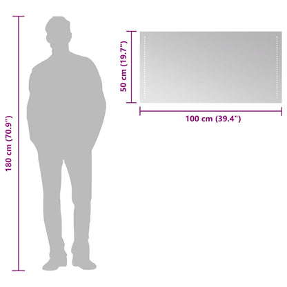 vidaXL LED Bathroom Mirror 100x50 cm