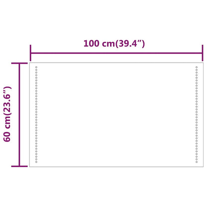 vidaXL LED Bathroom Mirror 100x60 cm