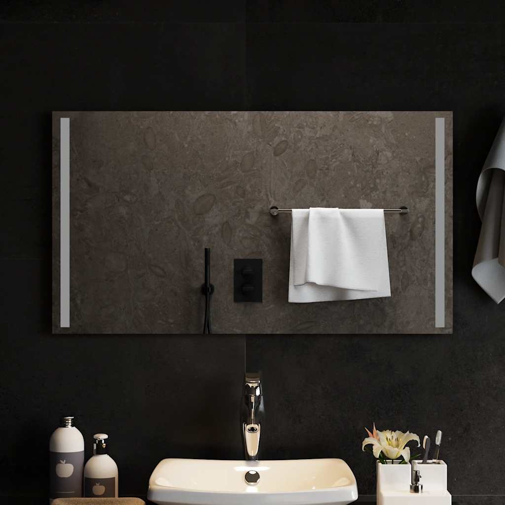vidaXL LED Bathroom Mirror 90x50 cm