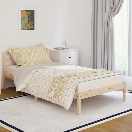 vidaXL Day Bed | Natural Wood | Solid pine wood | 100x200 cm