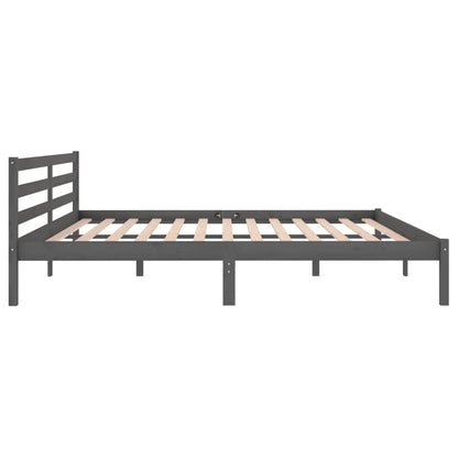 vidaXL Day Bed | Grey | Solid Pine Wood | 200x200 cm Super King