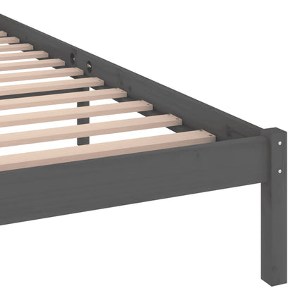 vidaXL Day Bed | Grey | Solid Pine Wood | 200x200 cm Super King