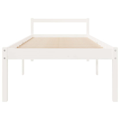 vidaXL Senior Bed without Mattress White 90x190cm Single
