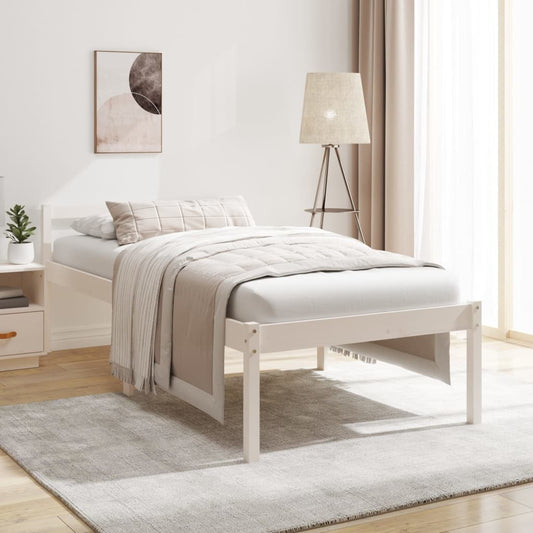 vidaXL Senior Bed without Mattress White 90x190cm Single