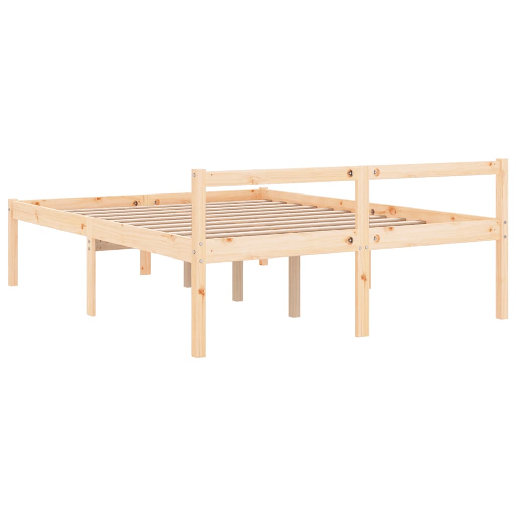 vidaXL Senior Bed without Mattress 135x190cm Double