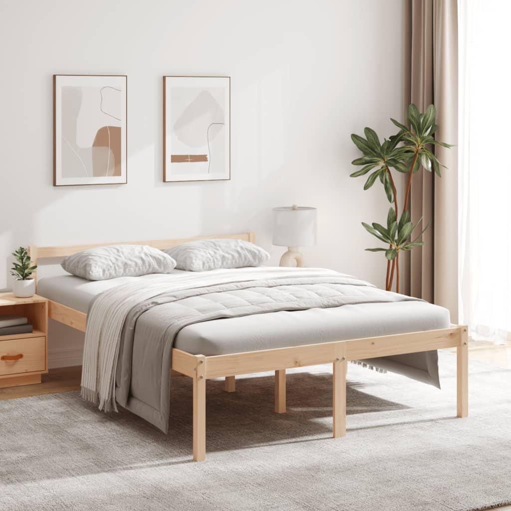 vidaXL Senior Bed without Mattress 135x190cm Double