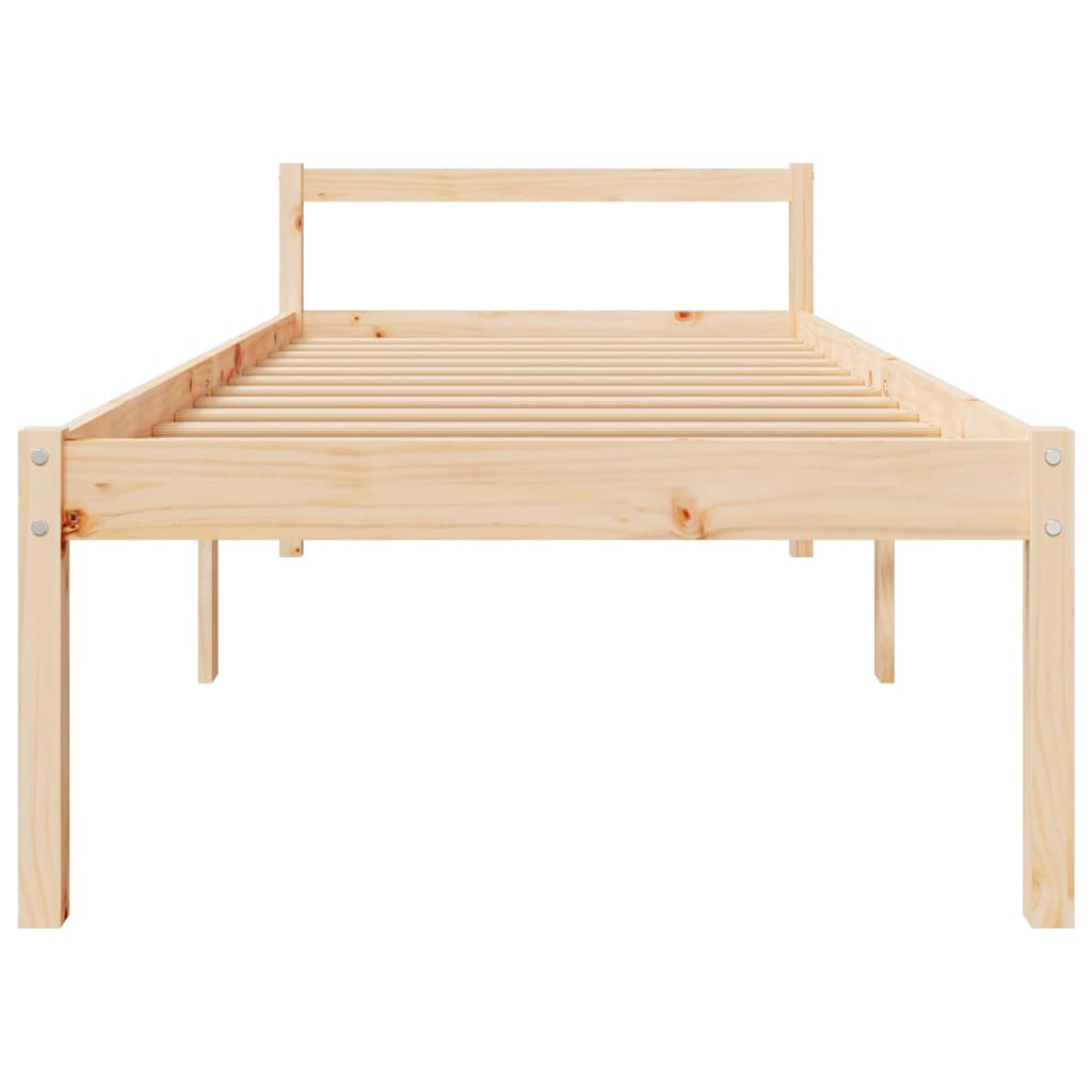 vidaXL Senior Bed without Mattress 90x200cm Solid Wood Pine