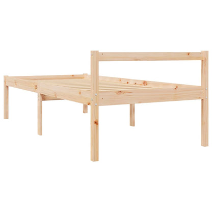 vidaXL Senior Bed without Mattress 90x200cm Solid Wood Pine