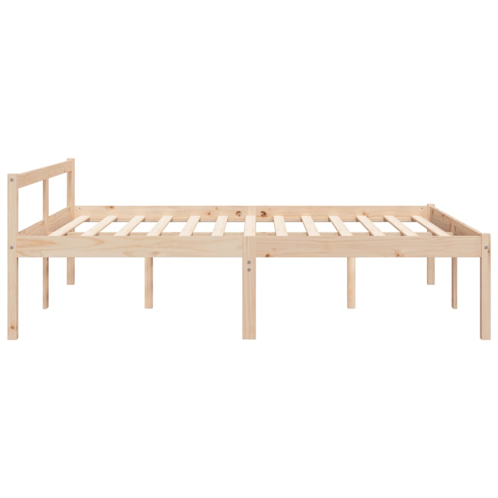 vidaXL Senior Bed without Mattress 160x200cm Solid Wood Pine