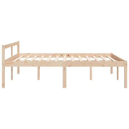 vidaXL Senior Bed without Mattress 160x200cm Solid Wood Pine
