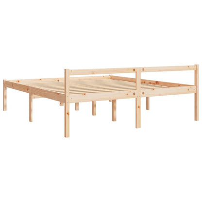 vidaXL Senior Bed without Mattress 200x200cm Solid Wood Pine