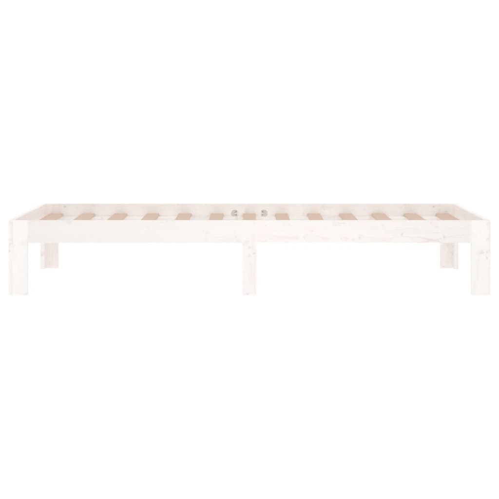 vidaXL Bed Frame without Mattress White 75x190cm Small Single