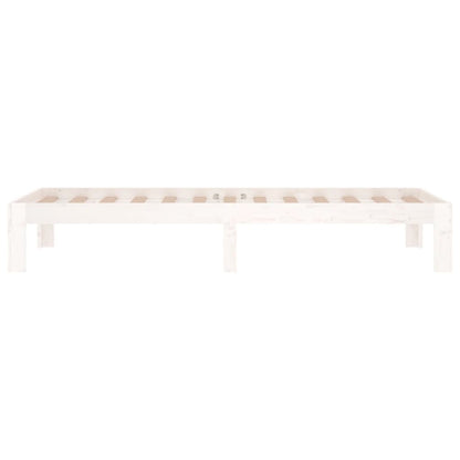 vidaXL Bed Frame without Mattress White 75x190cm Small Single