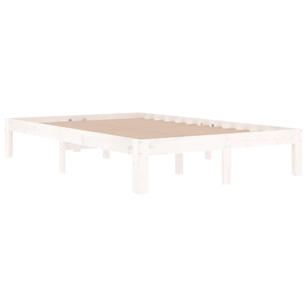 vidaXL Bed Frame without Mattress White 120x190cm Small Double
