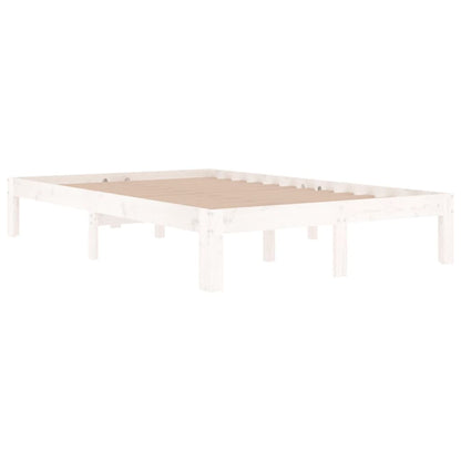 vidaXL Bed Frame without Mattress White 120x190cm Small Double