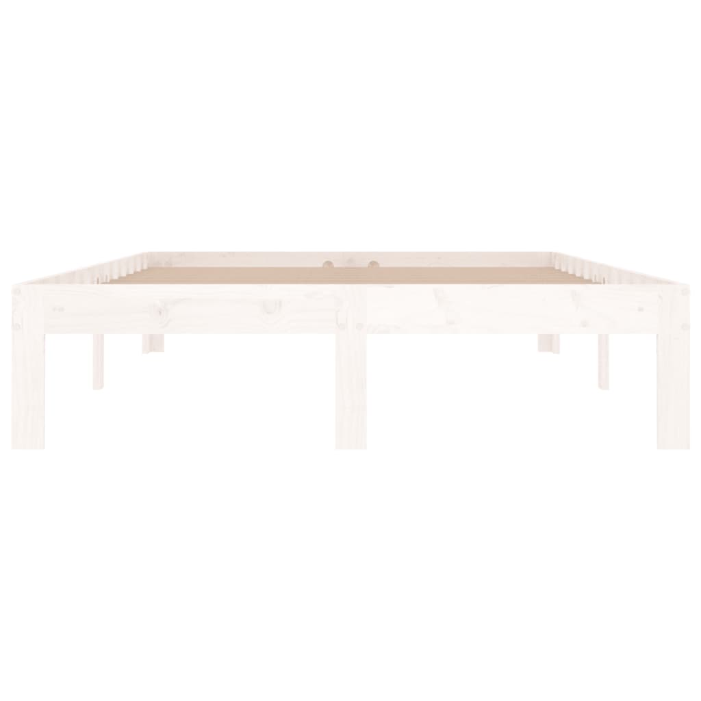 vidaXL Bed Frame without Mattress White 120x190cm Small Double