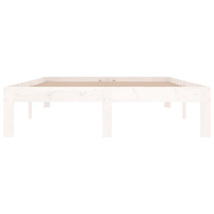 vidaXL Bed Frame without Mattress White 120x190cm Small Double