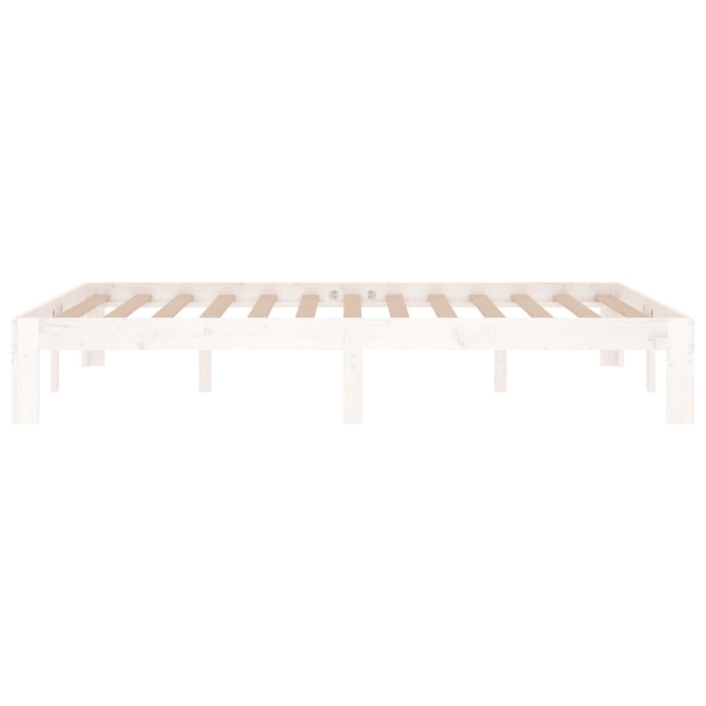 vidaXL Bed Frame without Mattress White 120x190cm Small Double
