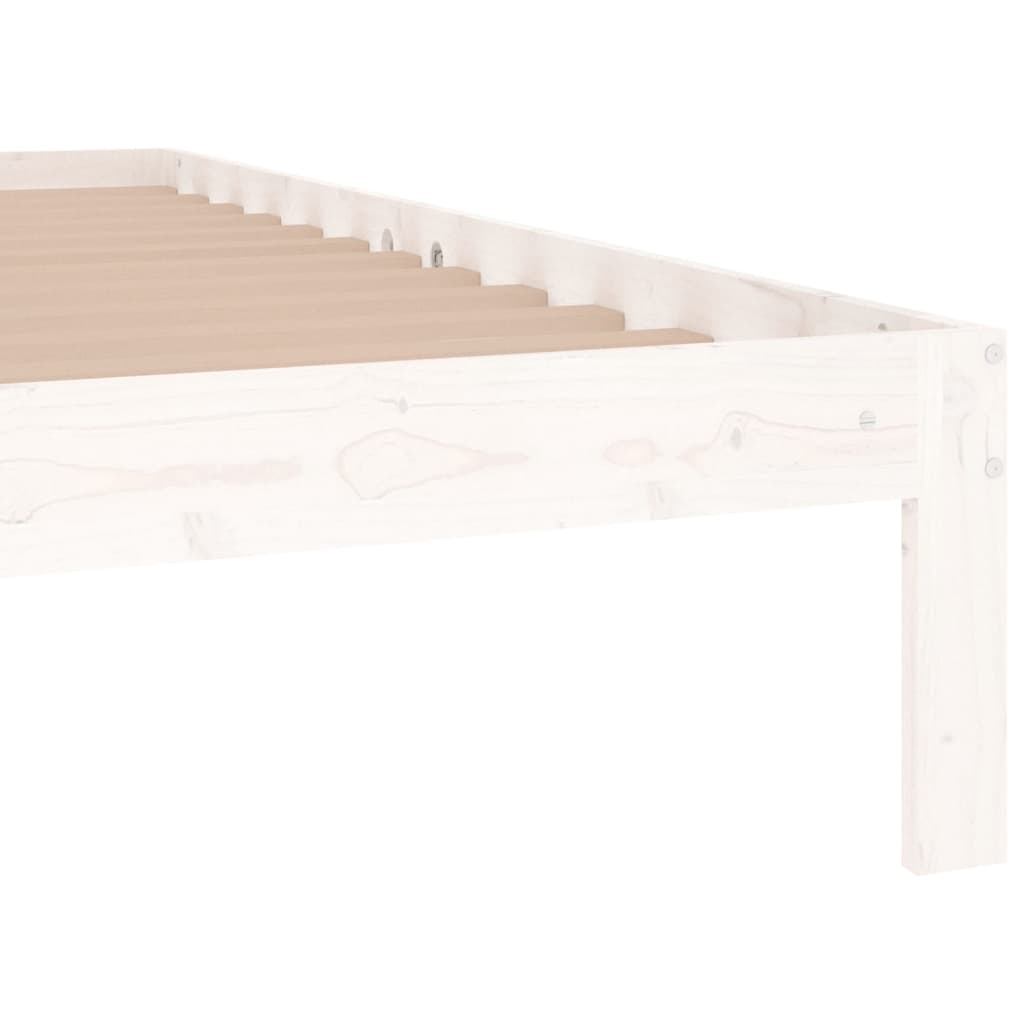 vidaXL Bed Frame without Mattress White 120x190cm Small Double