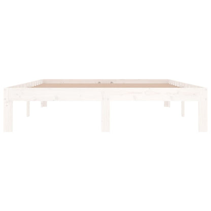 vidaXL Bed Frame without Mattress White 135x190cm Double