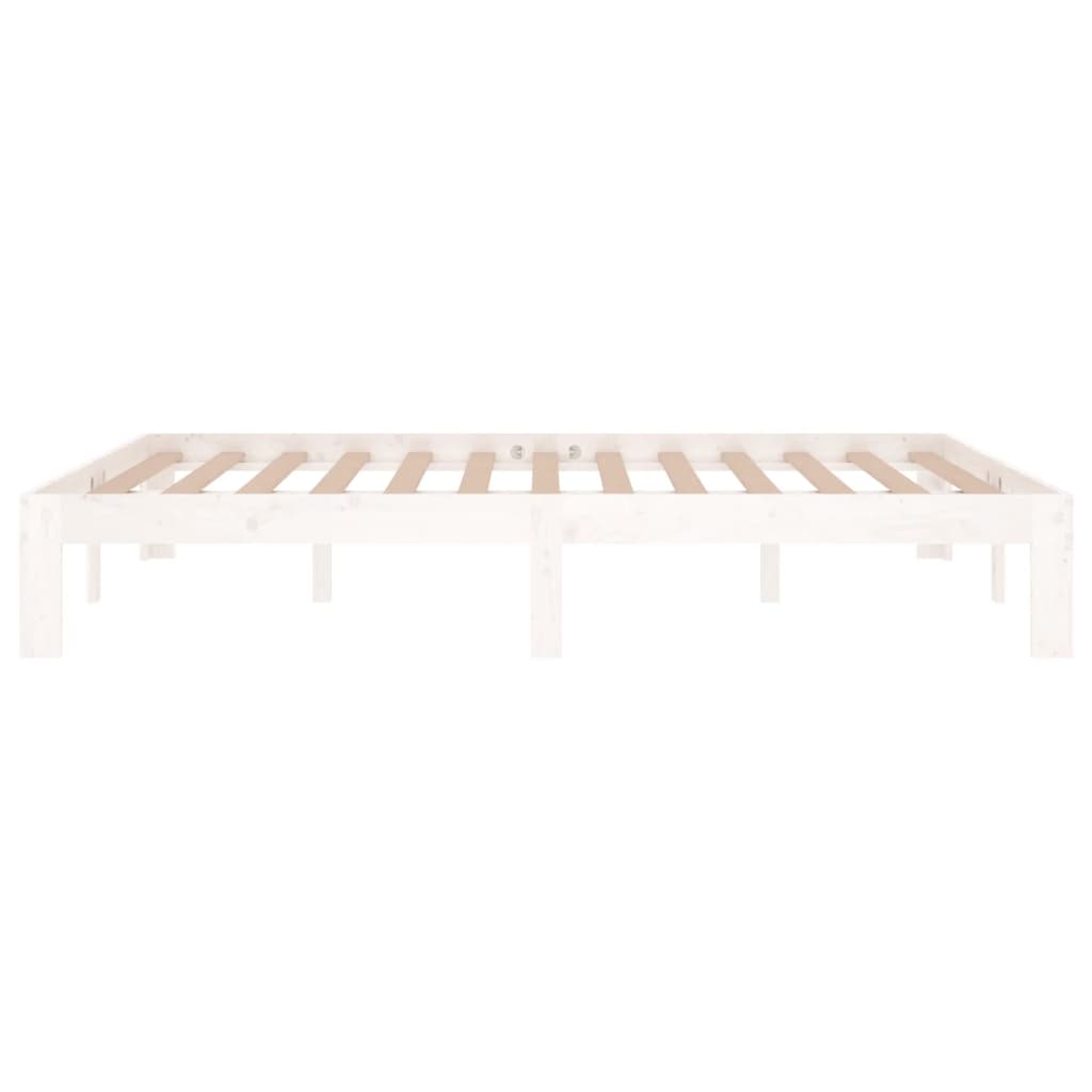 vidaXL Bed Frame without Mattress White 135x190cm Double
