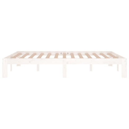 vidaXL Bed Frame without Mattress White 135x190cm Double