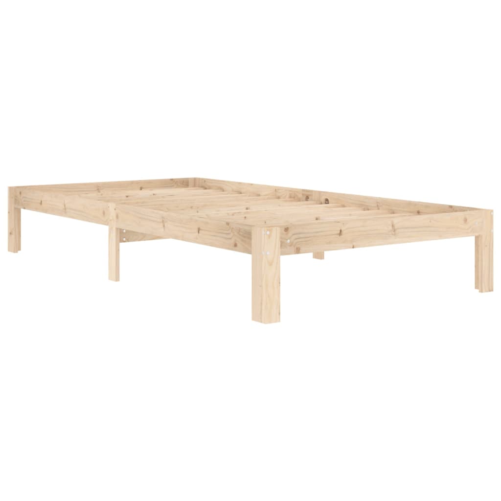 vidaXL Bed Frame without Mattress Solid Wood Pine 100x200cm