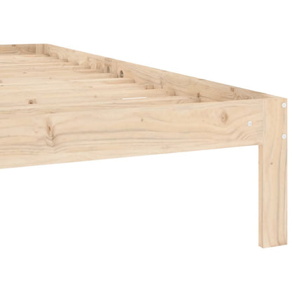 vidaXL Bed Frame without Mattress Solid Wood Pine 100x200cm