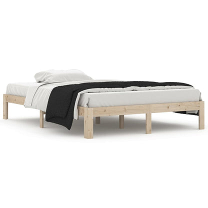 vidaXL Bed Frame without Mattress Solid Wood Pine 140x200cm