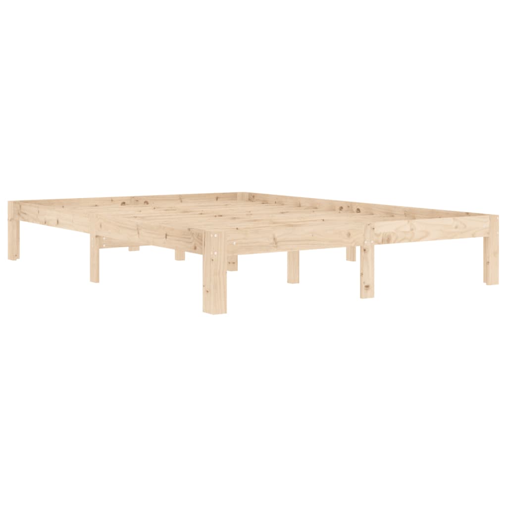 vidaXL Bed Frame without Mattress Solid Wood Pine 140x200cm
