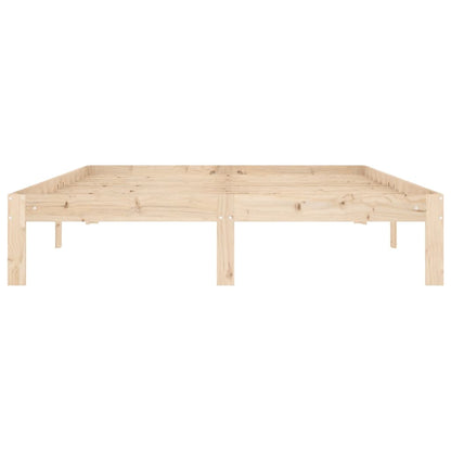 vidaXL Bed Frame without Mattress Solid Wood Pine 140x200cm