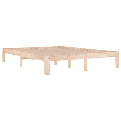 vidaXL Bed Frame without Mattress Solid Wood 150x200cm King Size