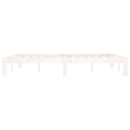 vidaXL Bed Frame without Mattress White Solid Wood Pine 160x200cm