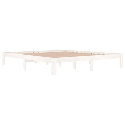 vidaXL Bed Frame without Mattress White 180x200cm Super King Size